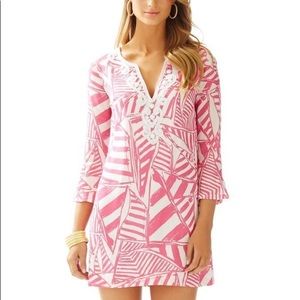 lilly pulitzer julianna embroidered tunic dress, S